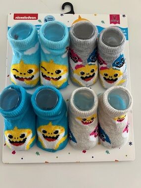 Nickelodeon Baby Shark 4-Pack Socks